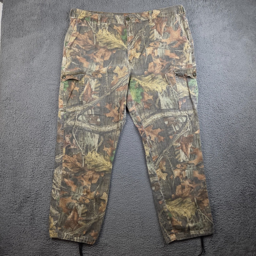 Advantage Timber Camo Cargo Pants Men's Extra Large Green Brown Hunting Outdoor